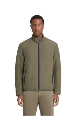 TITANO LIGHT PADDED BIKER JACKET OLIVE NIGHT LIGER YELLOW 